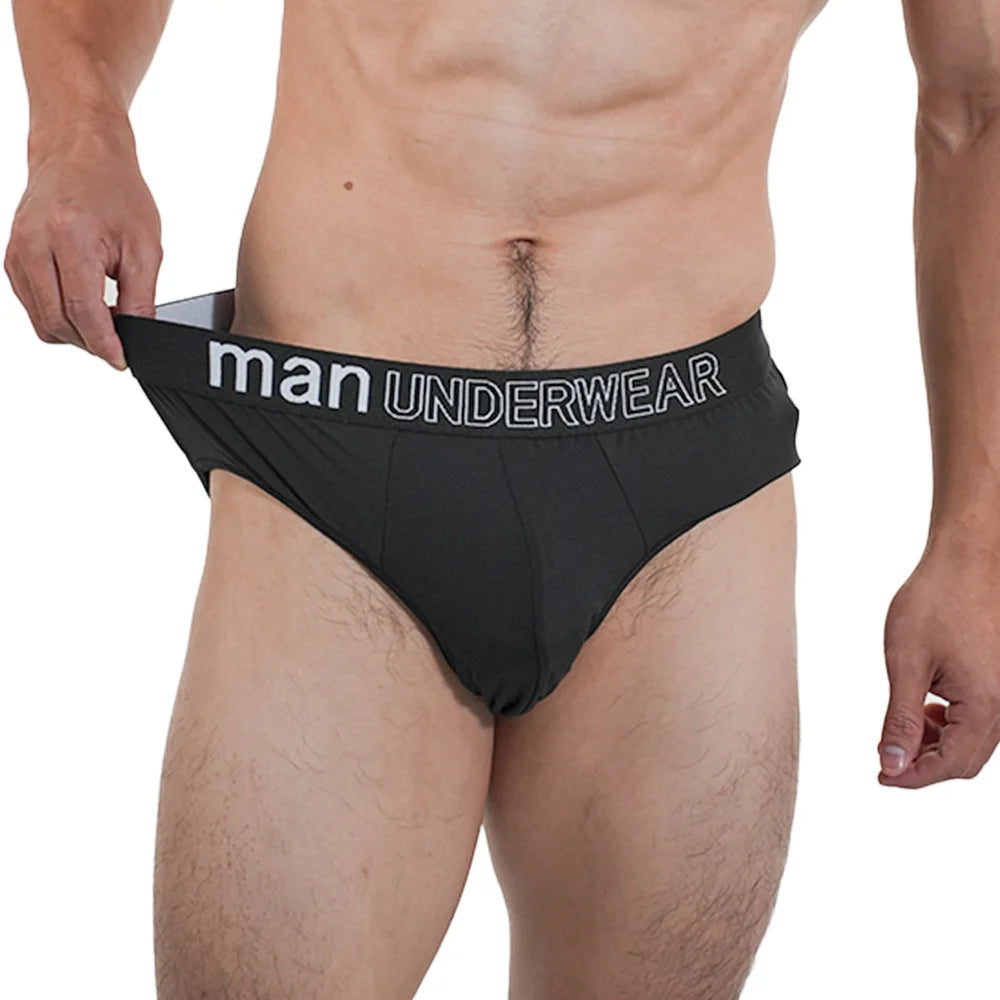 4Pcs Men‘s Large Briefs Mens Comfortable Underpants Man Sexy Gifts Underwear Stunend Breathable Triangle Panties Para Hombres